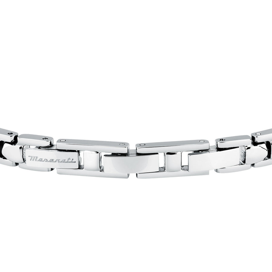 maserati jewels ceramic bracelet w/ blk cer & ip rg 18.5+3cm