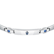 maserati jewels sapphire bracelet ip blu+lg blu gem. 18+3.5cm