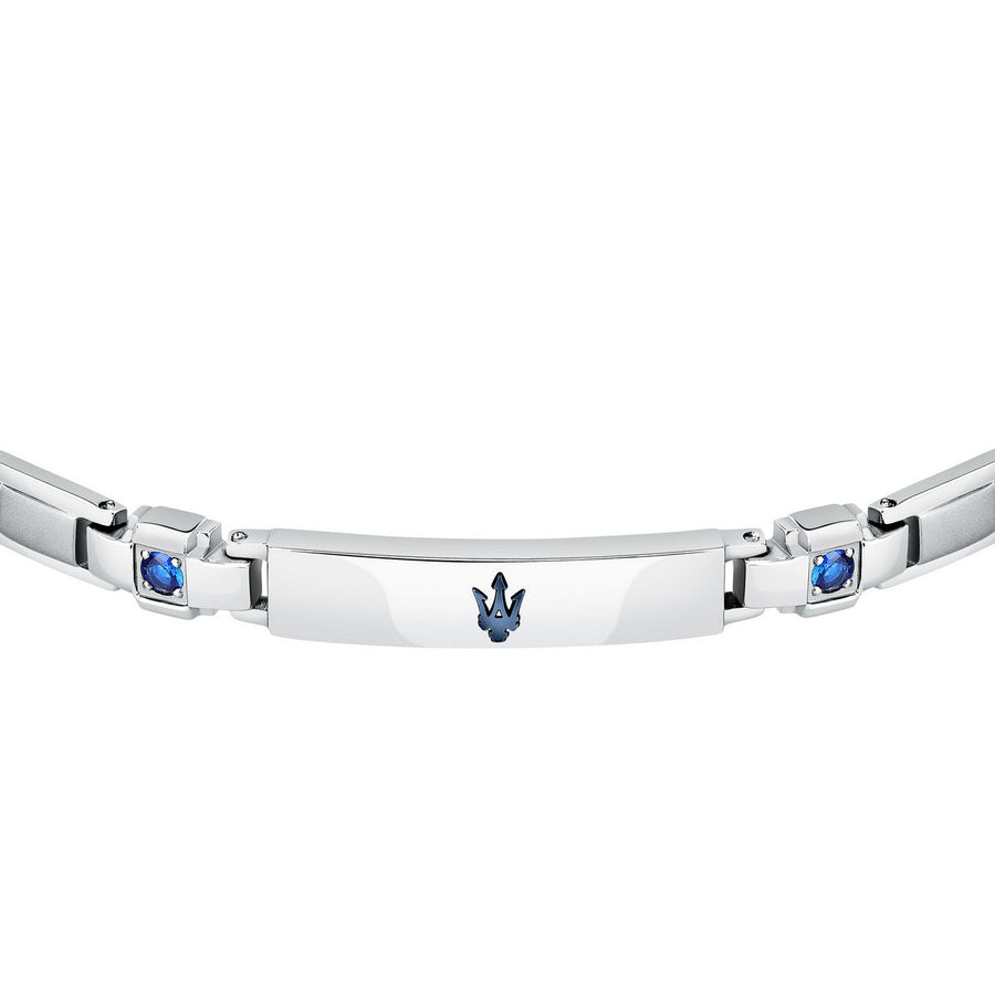 maserati jewels sapphire bracelet ip blu+lg blu gem. 18+3.5cm