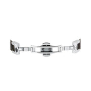 maserati jewels leather stainless steel bracelet dg leather bn 6.5x5.5cm