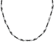 maserati jewels ceramic necklace stainless steel black 50+5cm