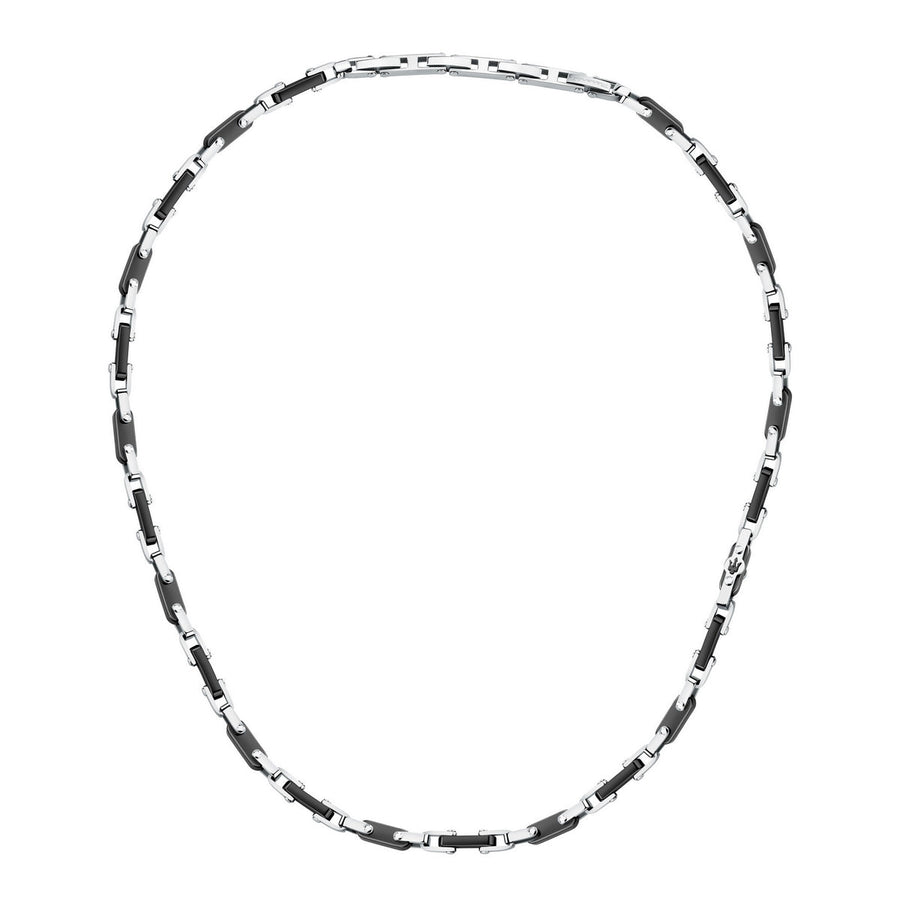 maserati jewels ceramic necklace stainless steel black 50+5cm