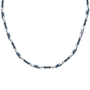 maserati jewels ceramic necklace stainless steel blue 50+5cm
