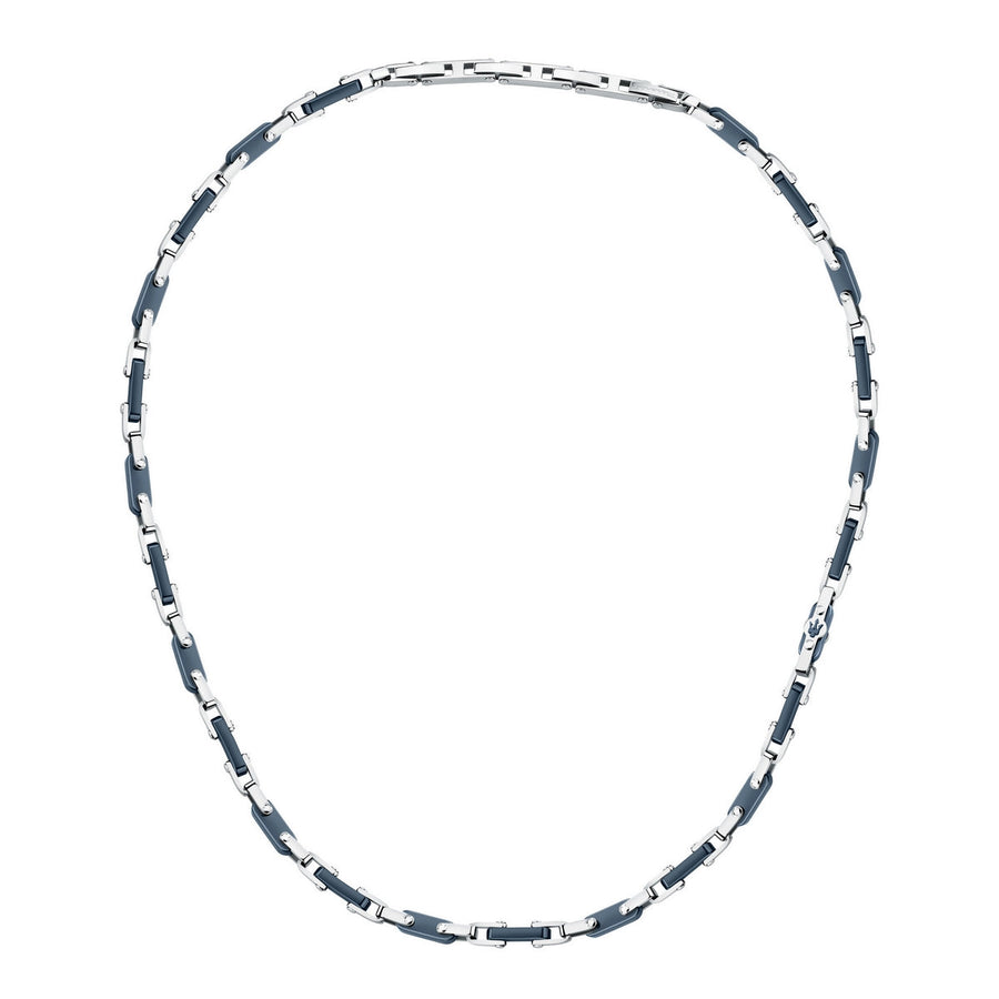 maserati jewels ceramic necklace stainless steel blue 50+5cm