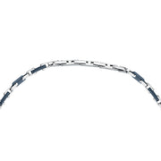 maserati jewels ceramic necklace stainless steel blue 50+5cm