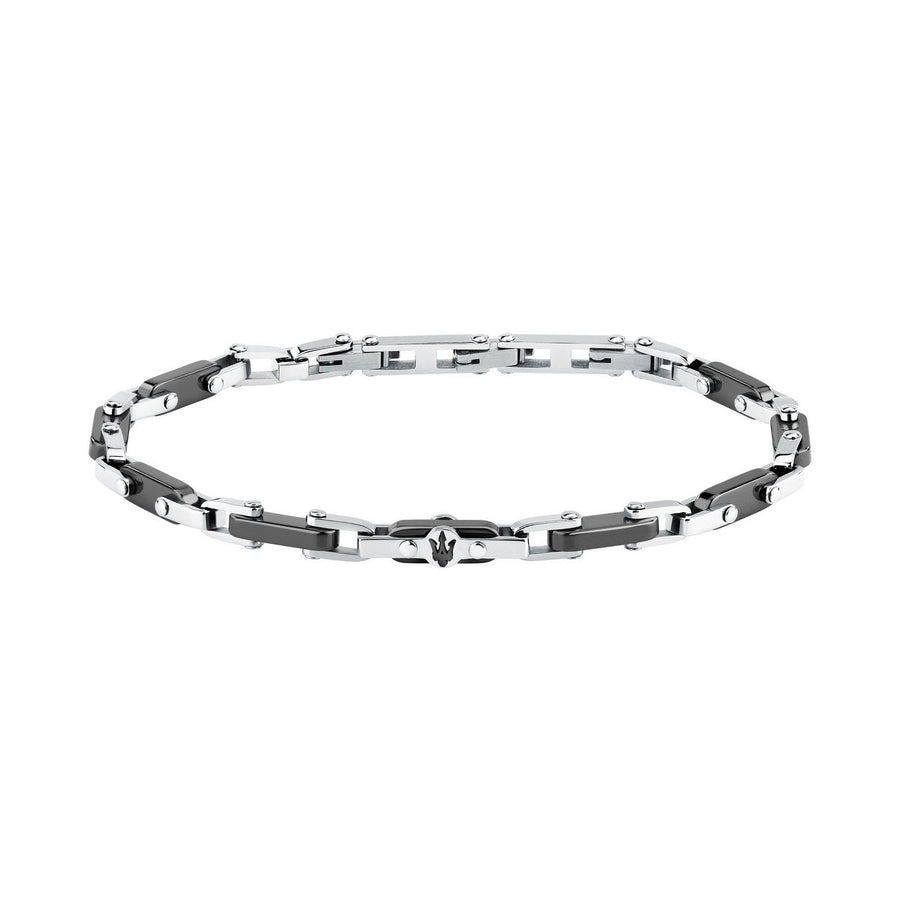 maserati jewels ceramic stainless steel bracelet black 19.5+3.5cm