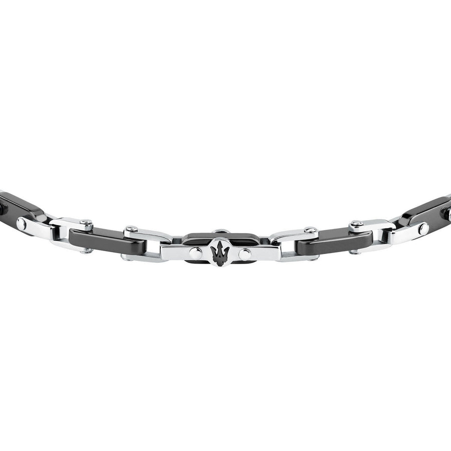 maserati jewels ceramic stainless steel bracelet black 19.5+3.5cm