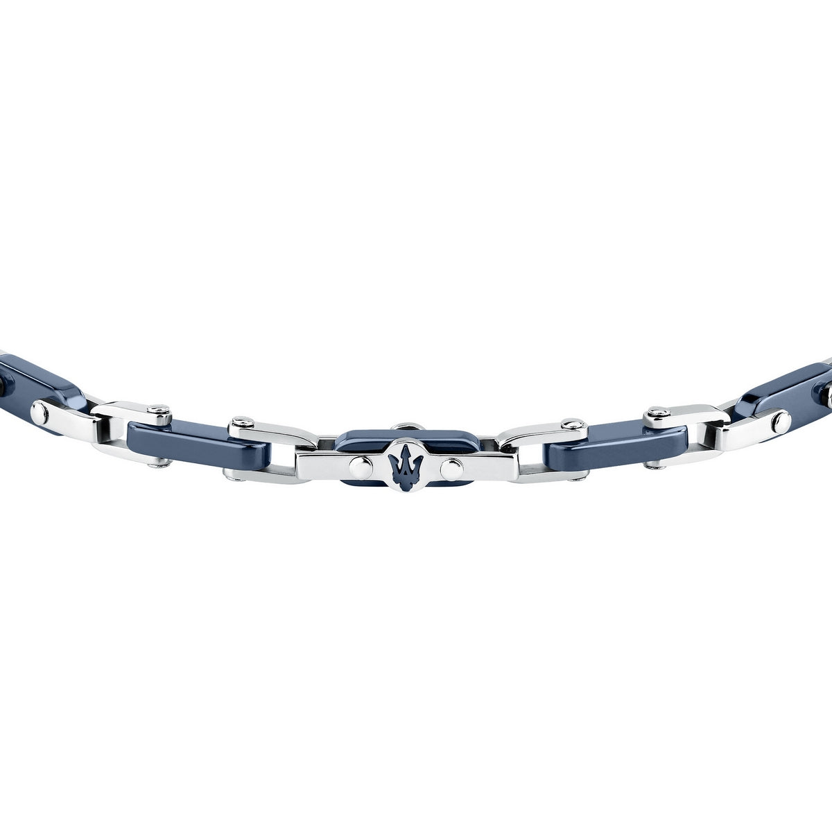 maserati jewels ceramic stainless steel bracelet blue 19.5+3.5cm