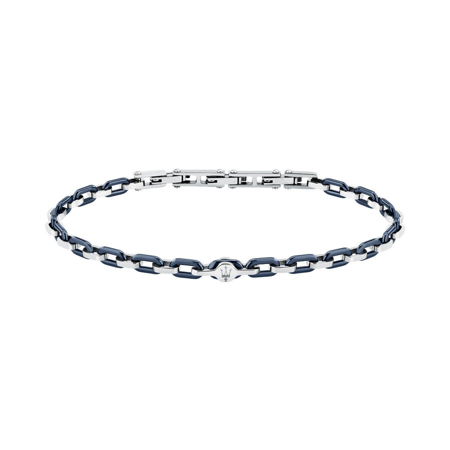 maserati jewels ceramic stainless steel bracelet ceramic blue 19+3cm