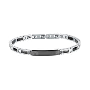 maserati jewels ceramic stainless steel bracelet black 18+3.5cm