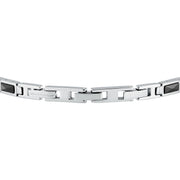maserati jewels ceramic stainless steel bracelet black 18+3.5cm