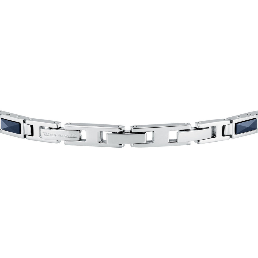 maserati jewels ceramic stainless steel bracelet rg ceramic blue 18+3.5cm