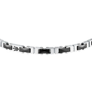 maserati jewels ceramic stainless steel bracelet black 18+3.5cm