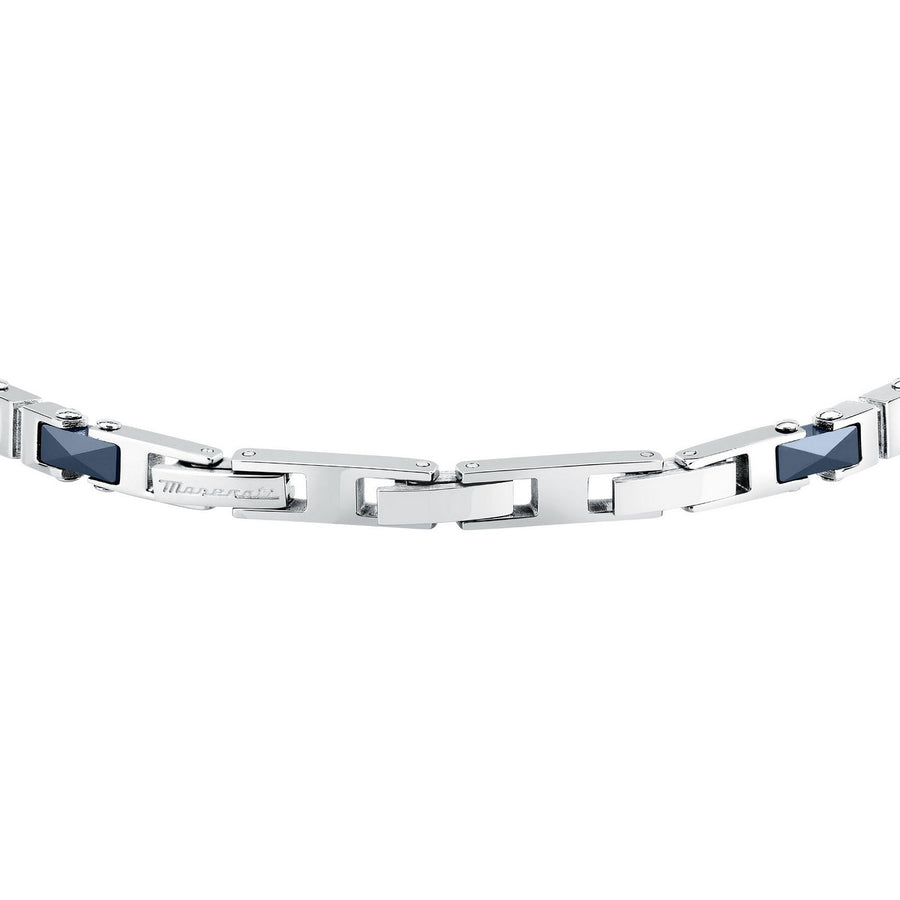 maserati jewels ceramic stainless steel bracelet yg ceramic blue 18+3.5cm