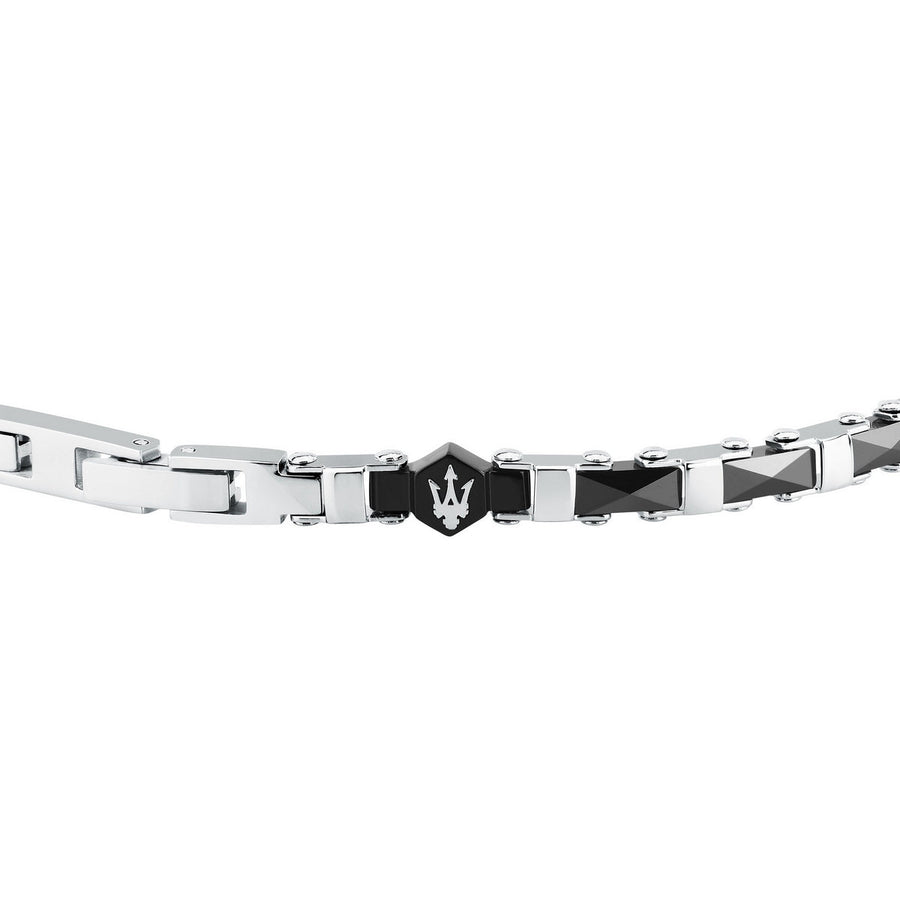 maserati jewels ceramic stainless steel bracelet black ceramic blk 18+3.5cm