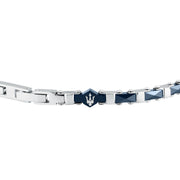 maserati jewels ceramic stainless steel bracelet blue ceramic blue 18+3.5cm