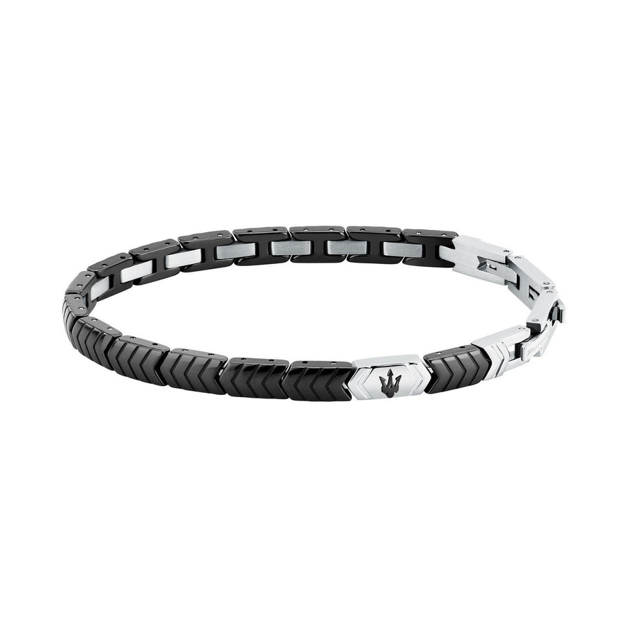maserati jewels ceramic stainless steel bracelet black 18.5+3.5cm