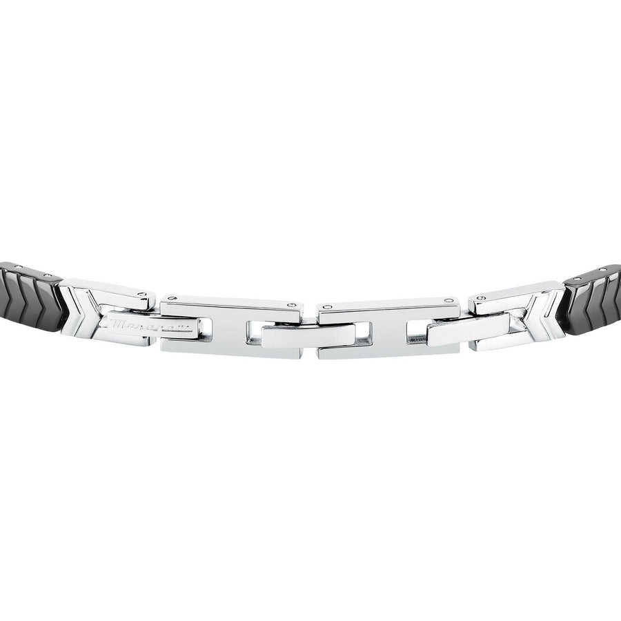 maserati jewels ceramic stainless steel bracelet black 18.5+3.5cm