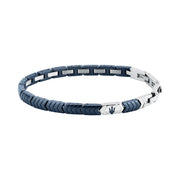 maserati jewels ceramic stainless steel bracelet blue 18.5+3.5cm