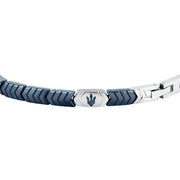 maserati jewels ceramic stainless steel bracelet blue 18.5+3.5cm
