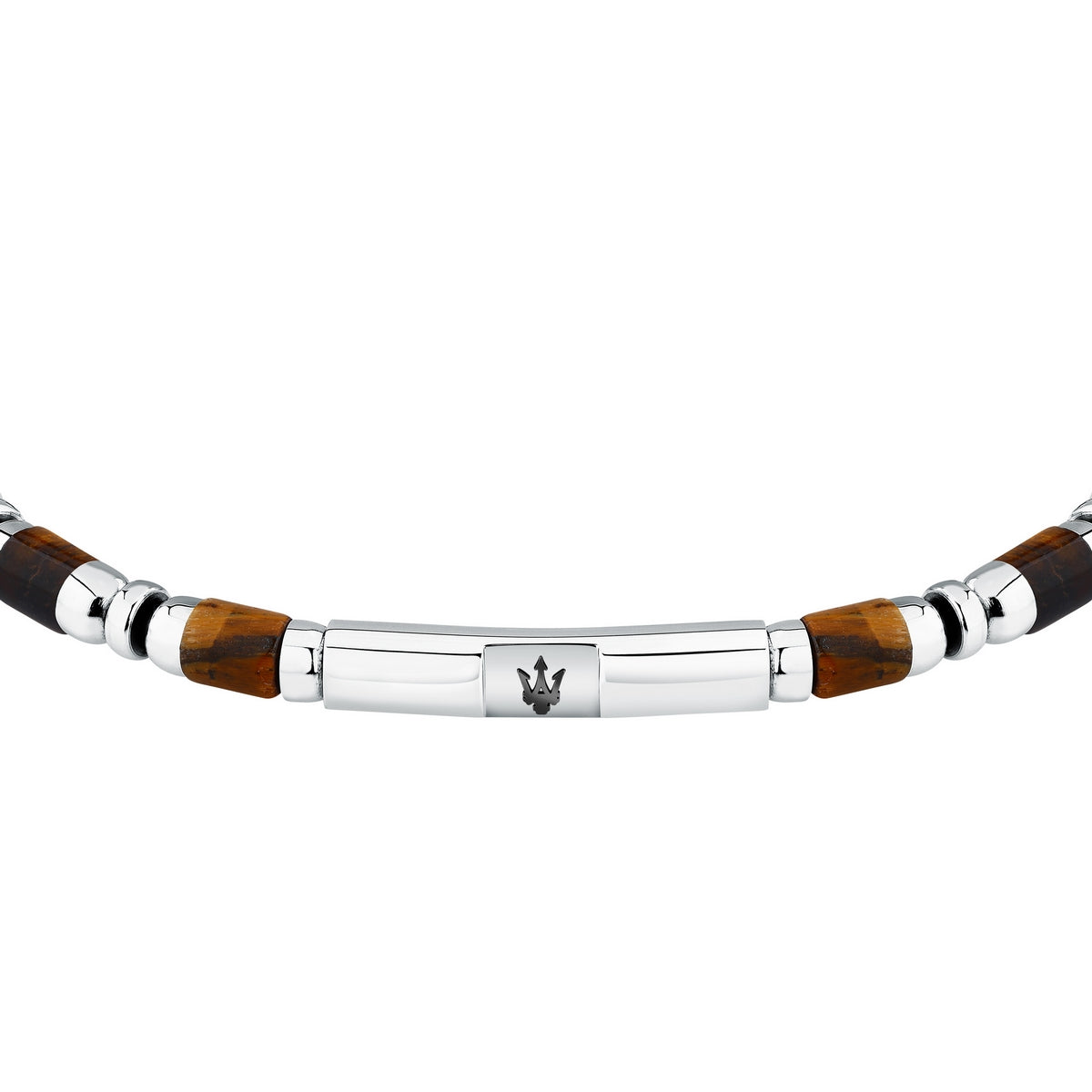 maserati jewels iconic bracelet tiger eye sto.&ip blk 19+3cm