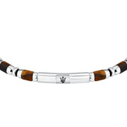 maserati jewels iconic bracelet tiger eye sto.&ip blk 19+3cm