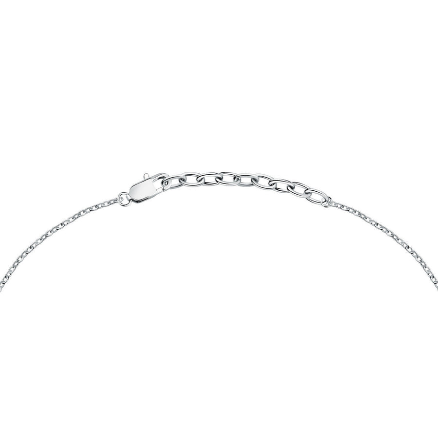 maserati jewels iconic pendant with black stone & ip yellow gold 45+5cm