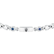 maserati jewels sapphire bracelet stainless steel black lg sap 18+3.5cm