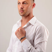 maserati jewels silver, gun, rose gold bracelet 210mm jewellery buckle