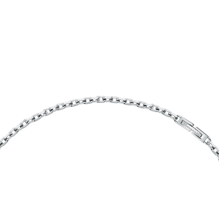 maserati jewels silver necklace 50 cm jewellery buckle