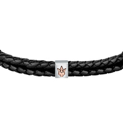 maserati jewels silver, black, rose gold bracelet 22cm jewellery buckle
