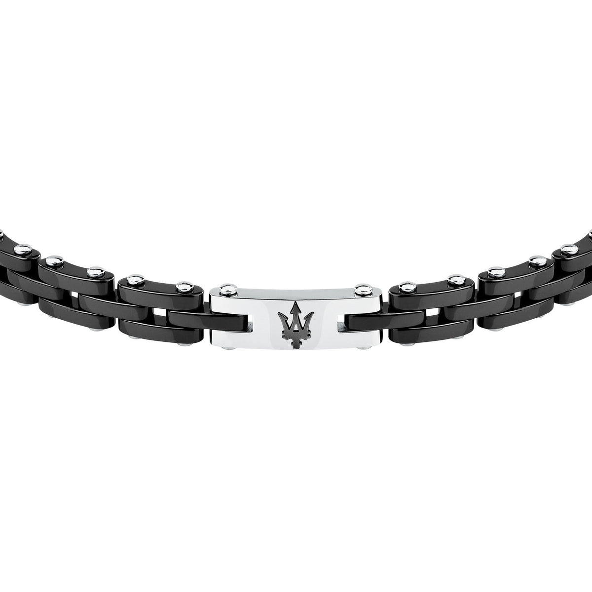 maserati jewels ceramic bracelet stainless steel black ceramic black 18+3.5cm