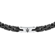 maserati jewels ceramic bracelet stainless steel black ceramic black 18+3.5cm