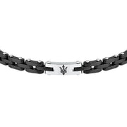 maserati jewels ceramic bracelet stainless steel black ceramic black 18+3.5cm