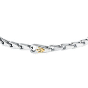 maserati jewels iconic bracelet stainless steel gold plated trident 18.5+3cm
