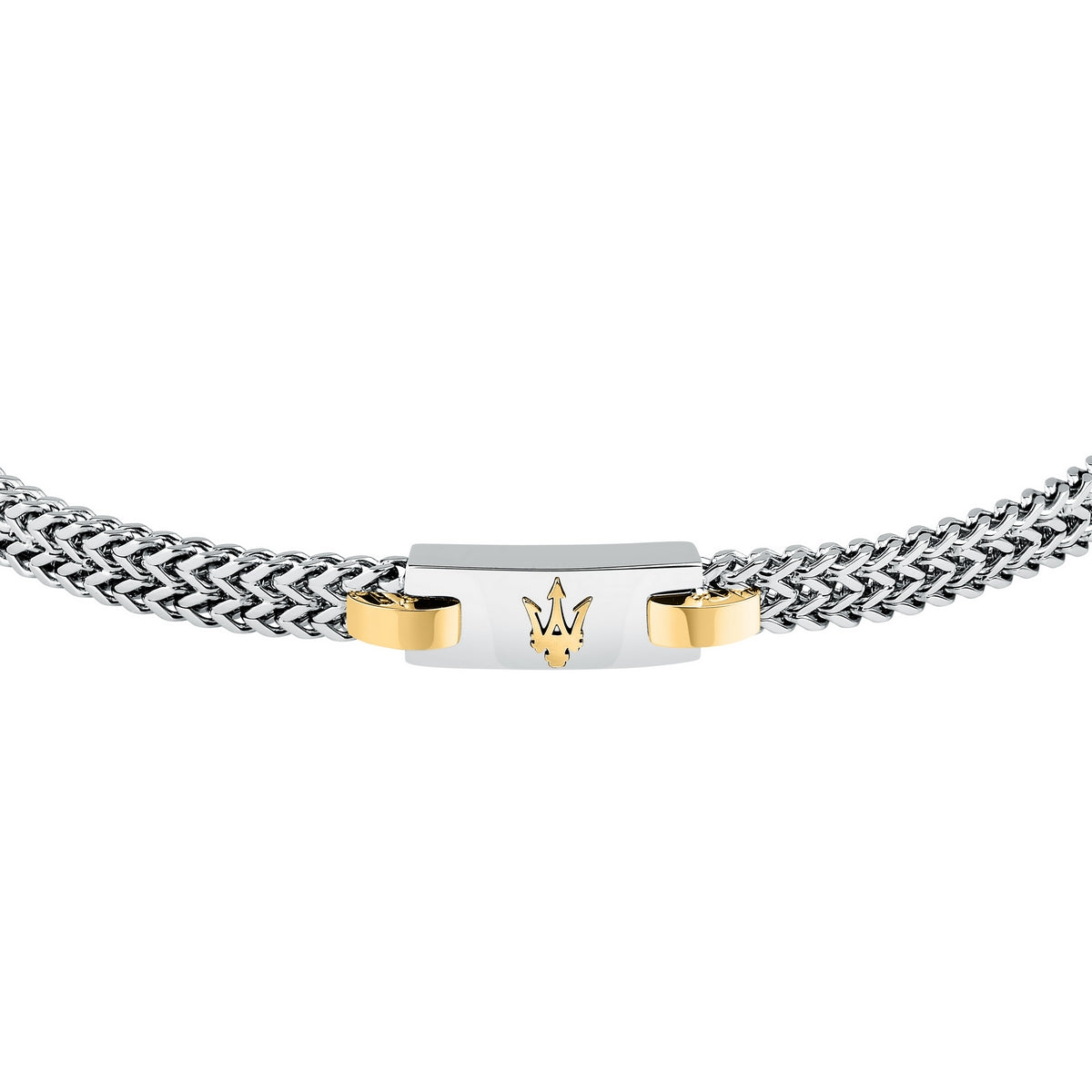 maserati jewels iconic bracelet stainless steel with ip gold plated 19+3cm