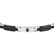 maserati jewels ceramic bracelet stainless steel black 19+3cm