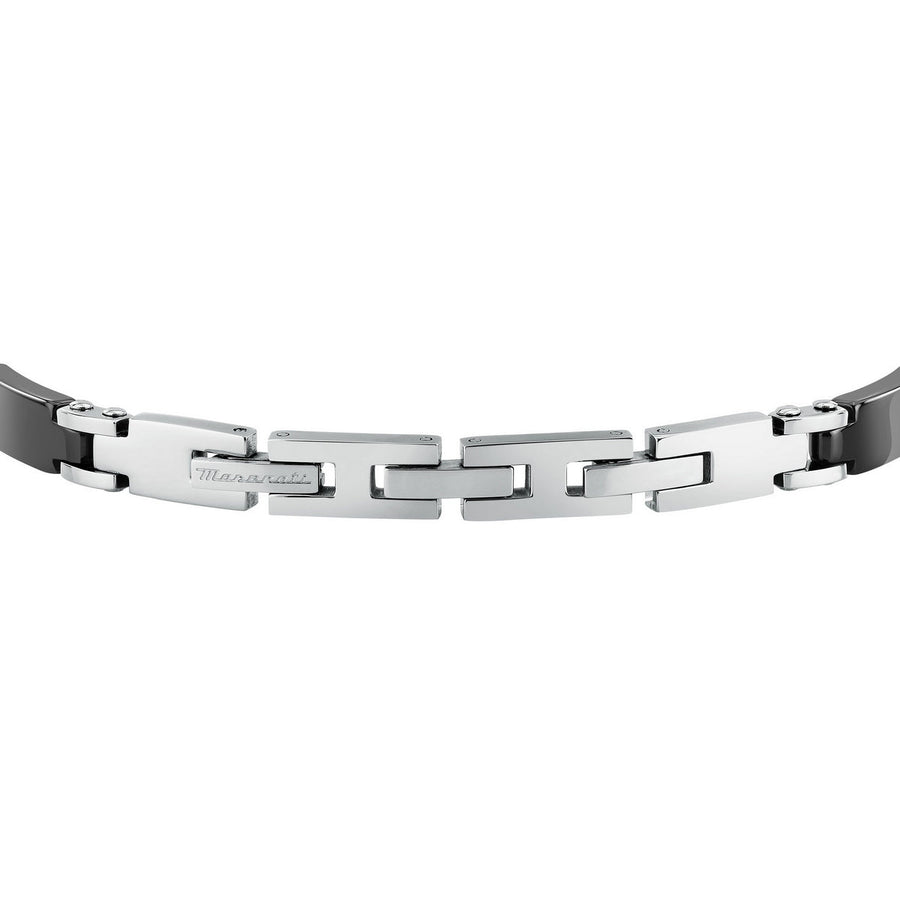 maserati jewels ceramic bracelet stainless steel black 19+3cm