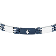 maserati jewels ceramic bracelet stainless steel blue 19+3cm