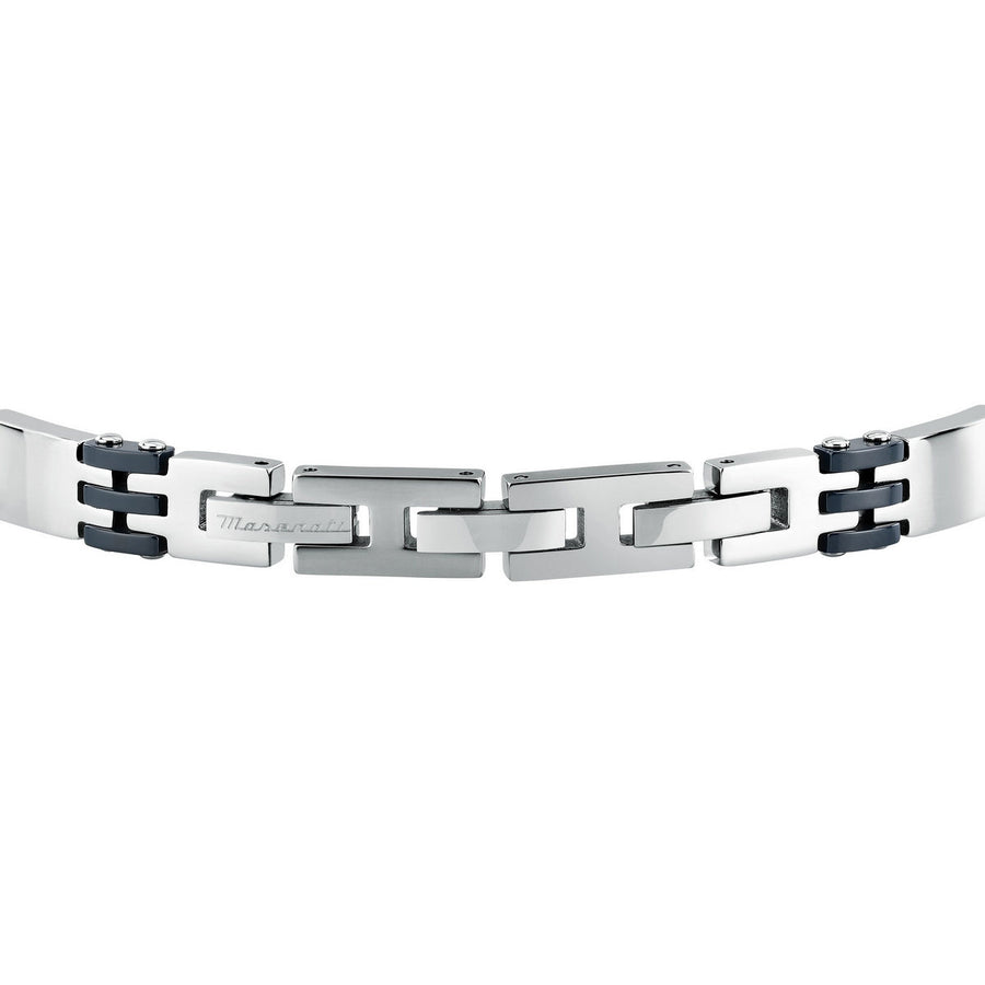 maserati jewels ceramic bracelet stainless steel blue 19+3cm
