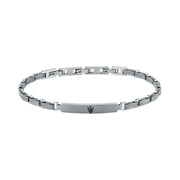 maserati jewels titanium bracelet stainless steel black 19+3cm