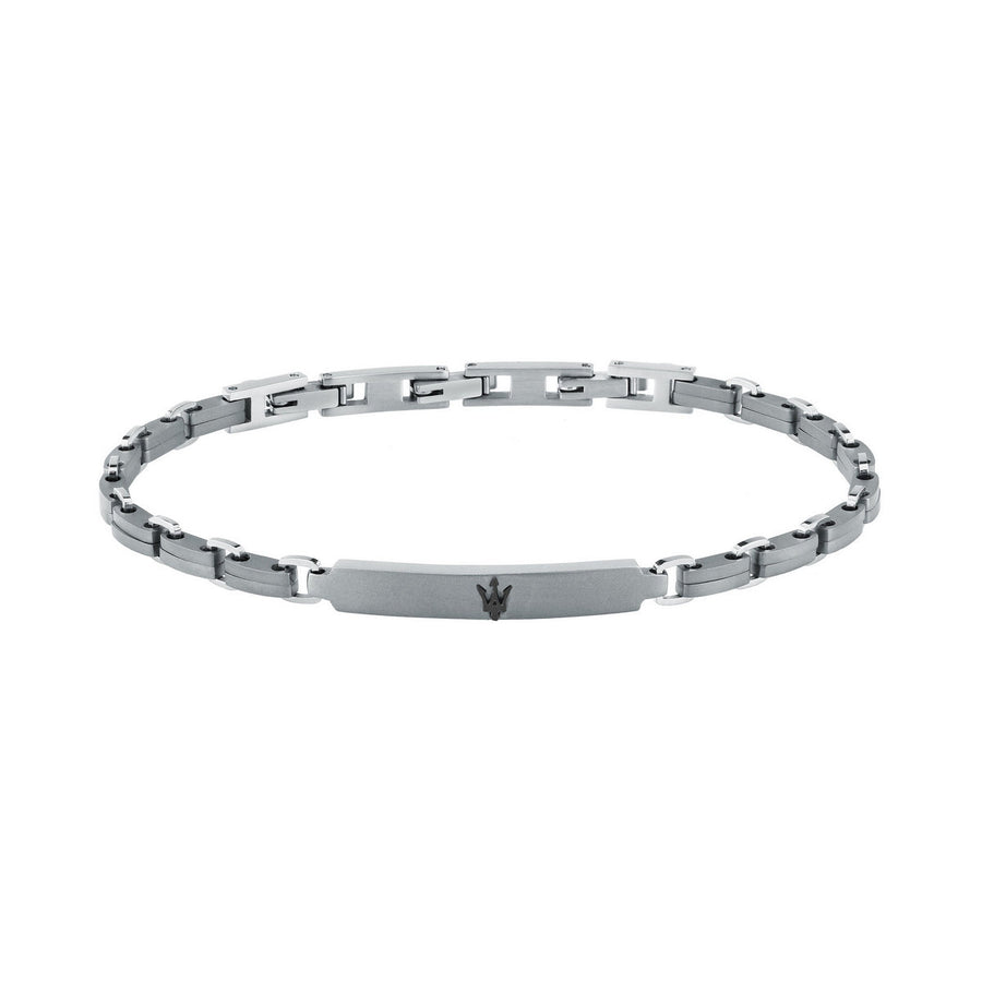 maserati jewels titanium bracelet stainless steel black 19+3cm