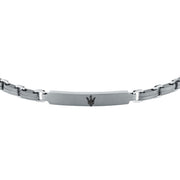 maserati jewels titanium bracelet stainless steel black 19+3cm