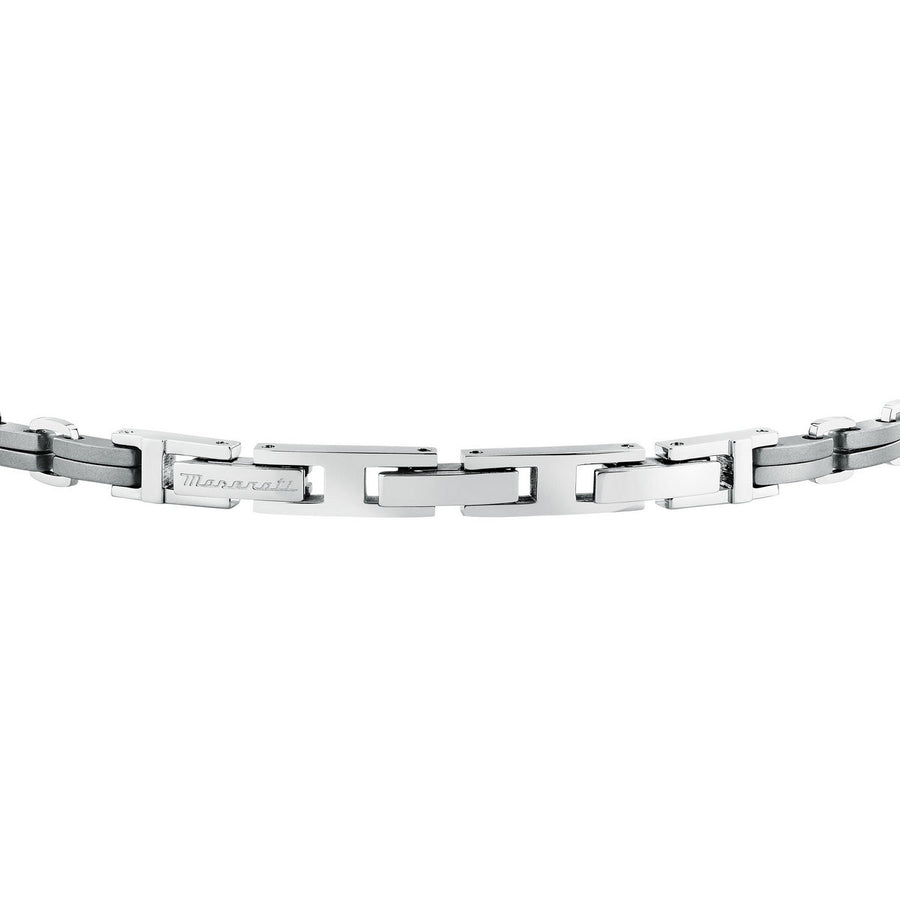 maserati jewels titanium bracelet stainless steel black 19+3cm