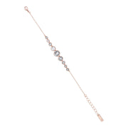 crystal flow rose gold bracelet