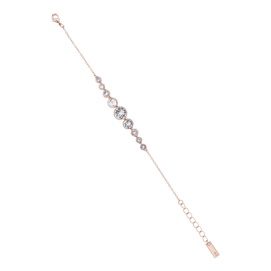 crystal flow rose gold bracelet