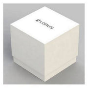 lorus automatic gents two tone white dial bracelet watch