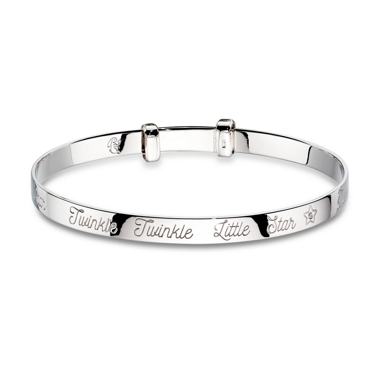 twinkle  diamond twinkle christening bangle