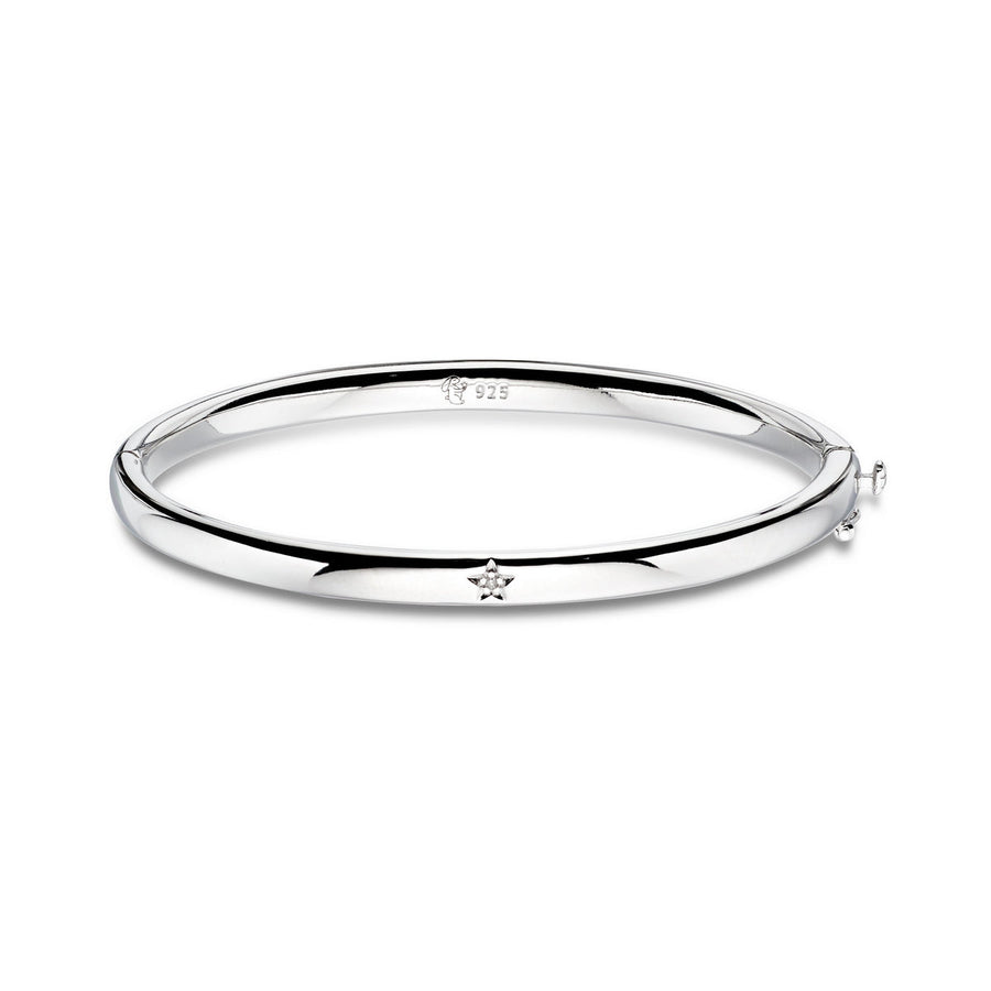 xandra  diamond hinged baby bangle