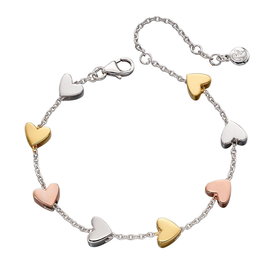 niesha 3 coloured heart bracelet